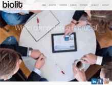 Tablet Screenshot of biolit.se